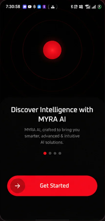 Onboarding: Discover intelligence with MYRA AI