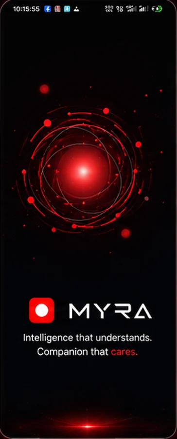 MYRA splash screen